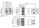 Conector impermeable 10 pines M/H GX16