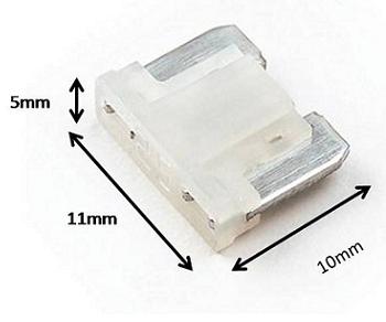 Mini fusible de bajo perfil vehicular 10A