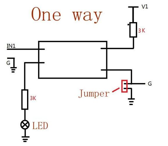 Tarjeta optocoplada de cuatro canales para PLC 3.3-5v in - 3.6-30v out