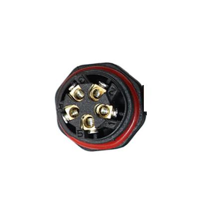 Conector unión 3 canales de 5 líneas impermeable IP68 para cable encauchetado