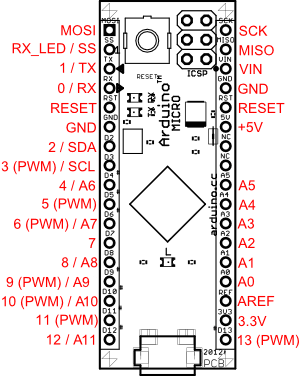 Arduino™ Micro Original Italiano