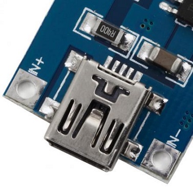 Cargador mini-USB para batería litio - 3.7v (1s)