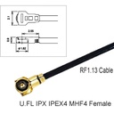 Extensión de IPX a SMA macho de 5cm para panel