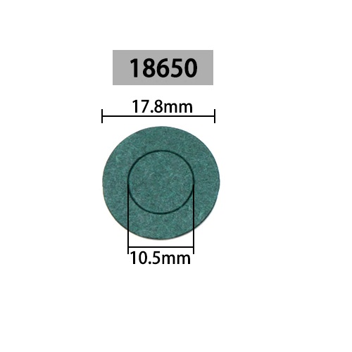 Arandela de aislamiento para batería 18650. 4 celdas