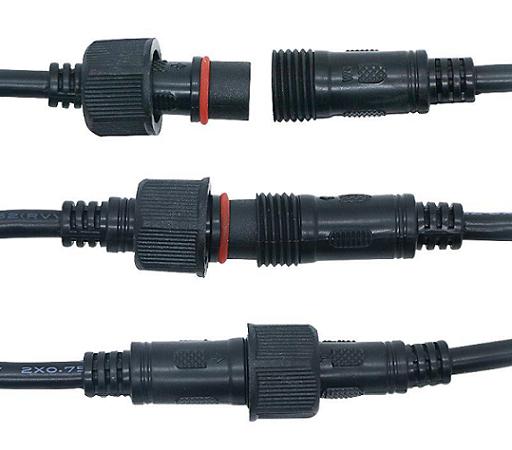 Conector impermeable de 4 pines M/H para cintas LED