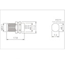 Conector impermeable de alta calidad M8 macho de 3 pines para montaje en PCB recto