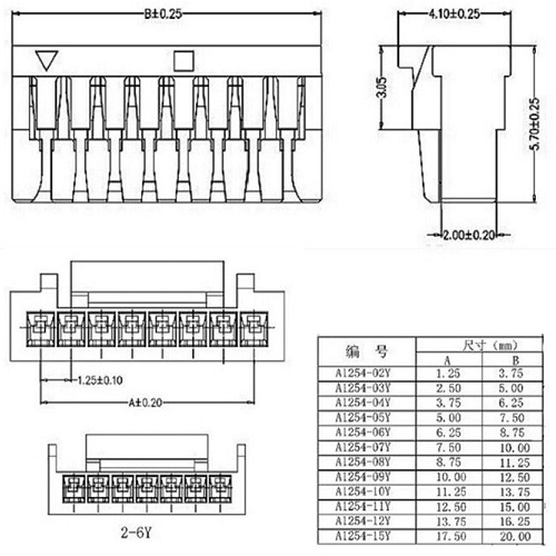 Cable con terminal JST-GH1.25 de 7 pines