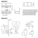 Conector Hembra XH 2 Posiciones. Roja