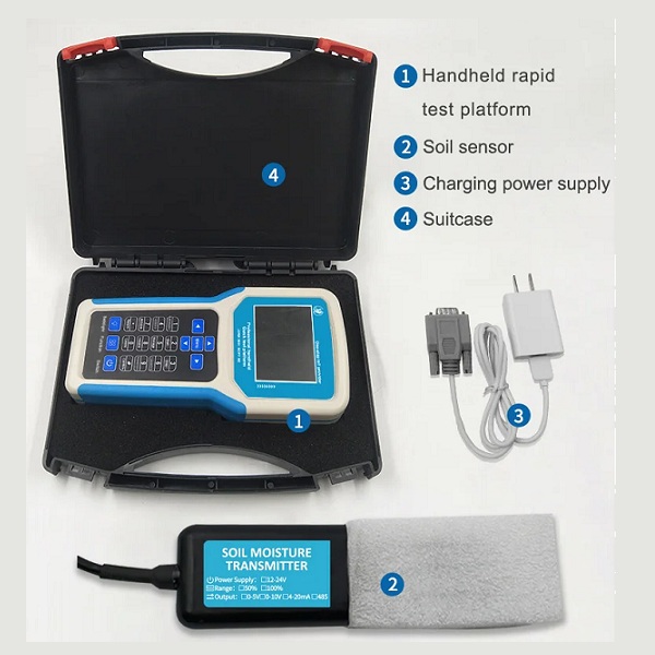 Sensor de suelo 7 en 1 integrado con terminal portátil