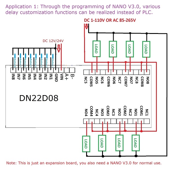 Módulo de expansión relé Modbus para Arduino® NANO