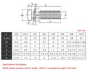 Tornillo M3 6mm con arandela de seguridad