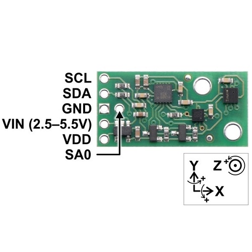 Sensor IMU y Altímetro. AltIMU-10 v5