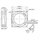 Ventilador 115V 7 aspas buje 80x80x25mm FULLTECH