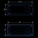 Voltimetro-Amperimetro digital con LCD. 260V, 20A