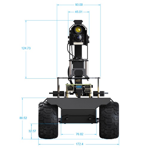 RaspRover-Robot AI 4WD. Open Source