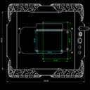 Chasis de robot móvil Wave Rover 4WD. Con ESP32 integrado