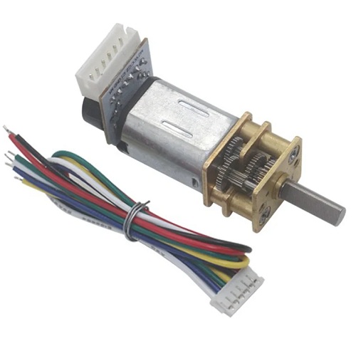 Micro motorreductor N20 con enconder. 3V 25RPM