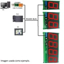 Módulo display LED 2 dígitos Modbus RS485