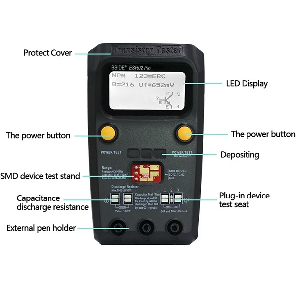 Probador multifunción ESR02.SMD