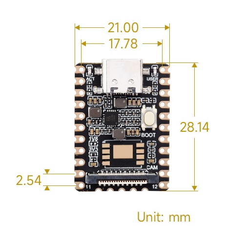 Placa de desarrollo micro Linux Luckfox Pico Mini RV1103