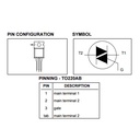 Triac BT138 600V 12A. Original