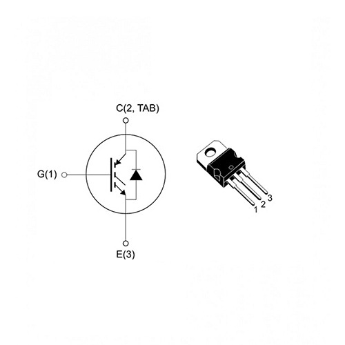 Transistor IGBT GP10NC60. Original