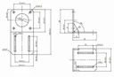 Soporte de acero motor paso a paso Nema 23