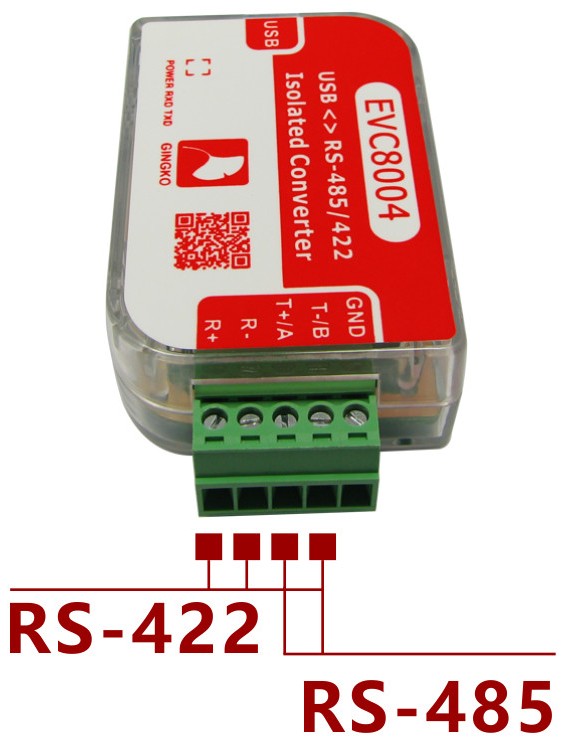 Conversor USB a RS485/RS422 con aislamiento