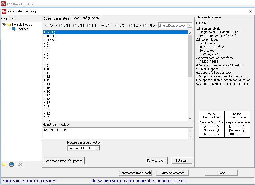 Matriz de LEDs 32x16 para exteriores-RB