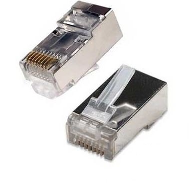 Plug RJ45 8 hilos CAT 6 metálico