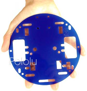 Chasis para robot  Pololu RRC01A azul