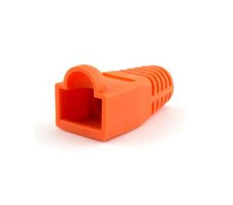 Protector en goma para conector RJ45 naranja