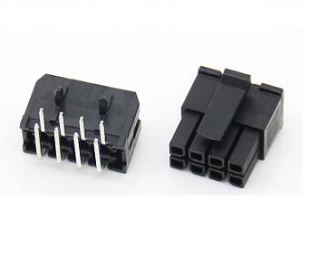 Conector MOLEX MX3.0 8P 2x4 en ángulo