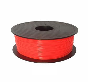 Filamento Rojo fluorescente PLA para impresora 3D, 1.75mm