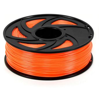 Filamento Naranja fluorescente PLA para impresora 3D, 1.75mm