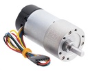 Motorreductor: 6-12Vdc 330RPM 14Kg/cm (Engranaje helicoidal)