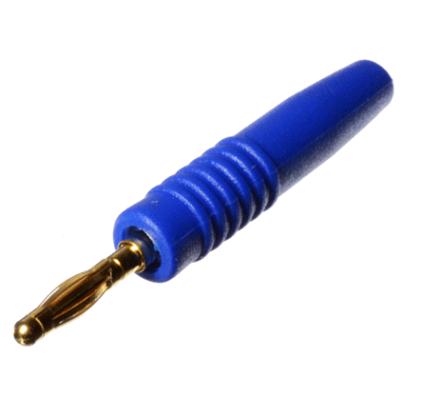 Plug banana de 2mm Azul