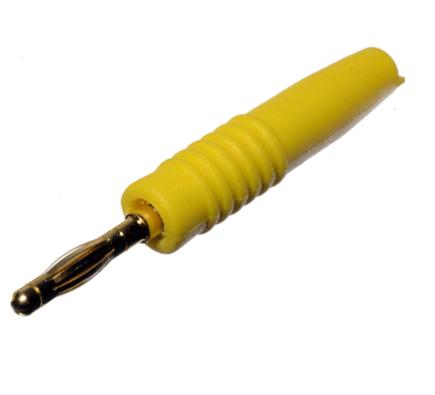 Plug banana de 2mm Amarillo