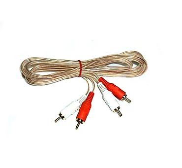 Cable 2x2 RCA transparente 1.8m