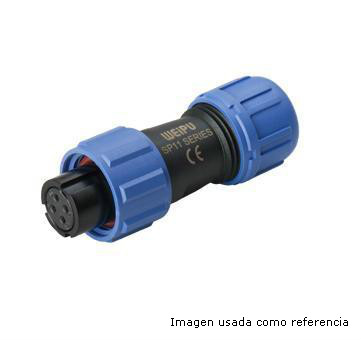 Conector hembra impermeable de 3 pines SP1110/S3