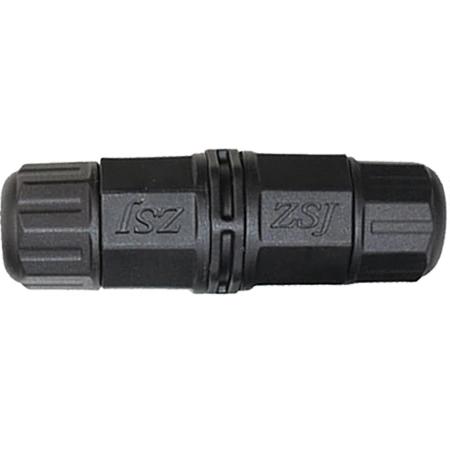 Conector unión 2 canales de 3 líneas impermeable IP68 para cable encauchetado