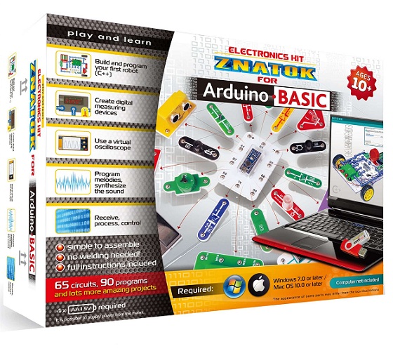 Kit de bloques de aprendizaje de electrónica y robótica con Arduino® para niños 80pcs 