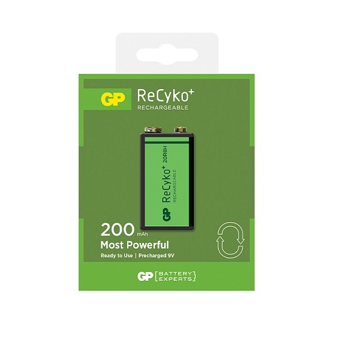 Batería cuadrada recargable 9V 200mAh