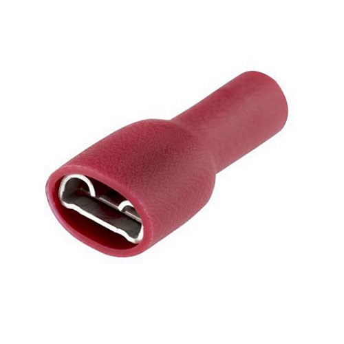 Terminal aislada hembra 10A roja 20 - 10 AWG