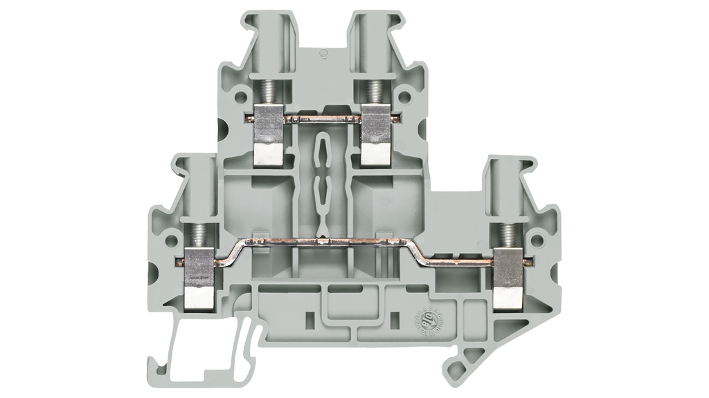 Bornera de dos pisos para riel omega  DIN Siemens