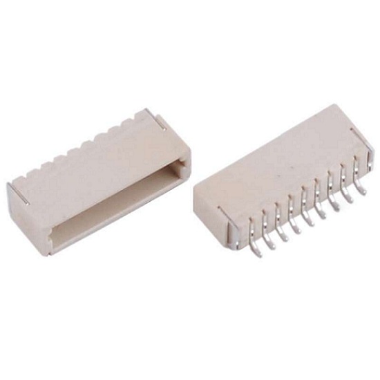 Conector SH1.0 SMD horizontal de 9 pines