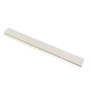 Header hembra 1x40P - 2.54mm Blanco