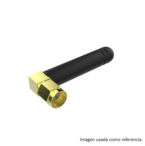 Antena 3 dBi 433MHz SMA macho en ángulo longitud 5cm