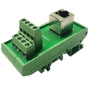 Tarjeta adaptadora RJ45 vertical para riel DIN 