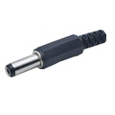 Plug DC 5.5x2.1x14mm plastico con protector